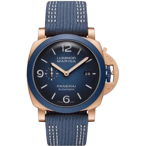 Luminor 1950 44 3 Days Goldtech / Sole Blu