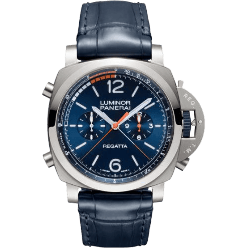 Luminor 1950 47 Regatta 3 Days Chrono Flyback Automatic Titanium / Blue Mare