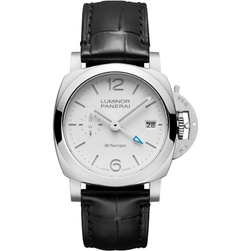 Luminor Quaranta BiTempo Stainless Steel / White