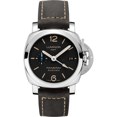 Luminor 1950 42 3 Days GMT Automatic Stainless Steel / Black Hobnail