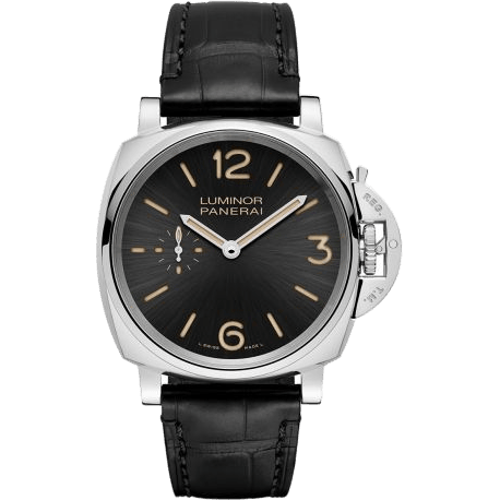 Luminor Due 42 3 Days Stainless Steel / Black