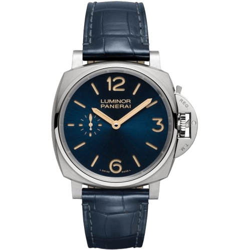 Luminor Due 42 3 Days Titanium / Blue