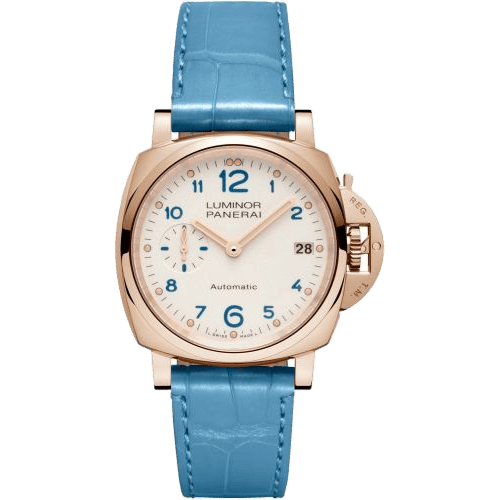 Luminor Due 38 Automatic Red Gold / White