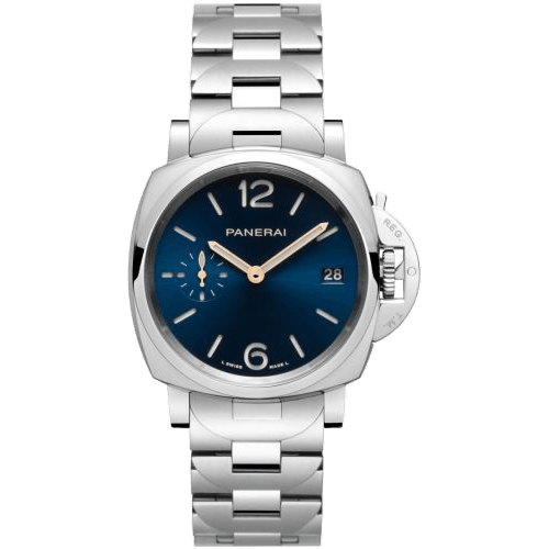 Luminor Due 38 Automatic Stainless Steel / Blue / Bracelet