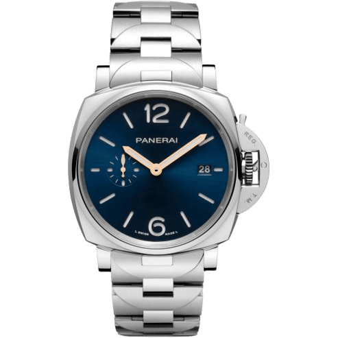 Luminor Due 42 Automatic Stainless Steel / Blue / Bracelet