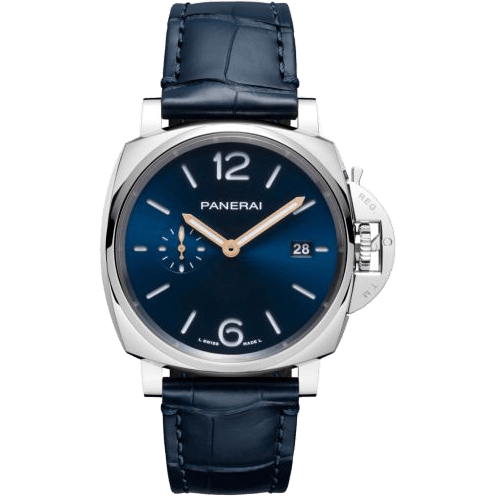 Luminor Due 42 3 Days Date Stainless Steel / Blue