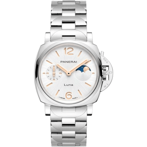 Luminor Due Luna Automatic Stainless Steel / Silver / Bracelet