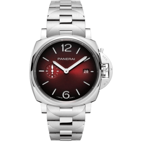 Luminor Due 42 Automatic Stainless Steel / Burgundy / Bracelet