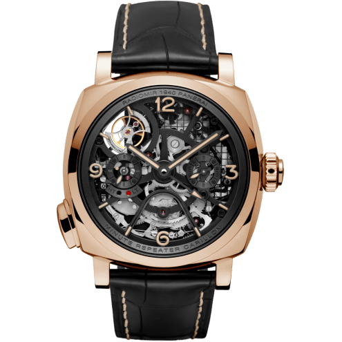 Radiomir 1940 Minute Repeater Carillon Tourbillon GMT Oro Rosso