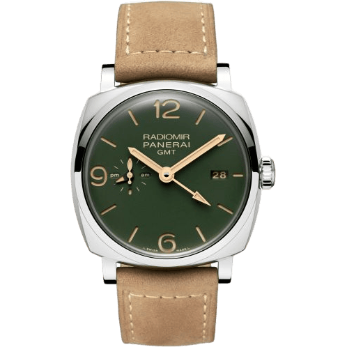 Radiomir 1940 45 3 Days GMT Automatic Stainless Steel / Military Green
