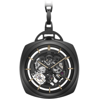 Pocket Watch Tourbillon GMT Ceramica