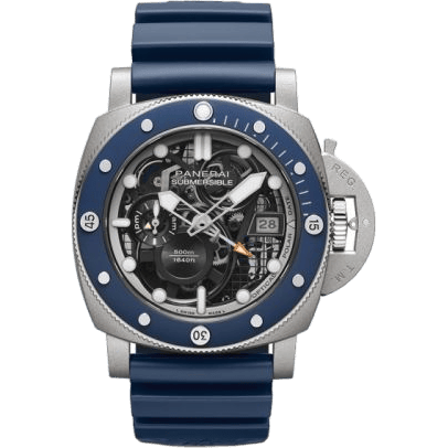 Luminor Submersible 47 GMT DLMS Titanium / Skeleton