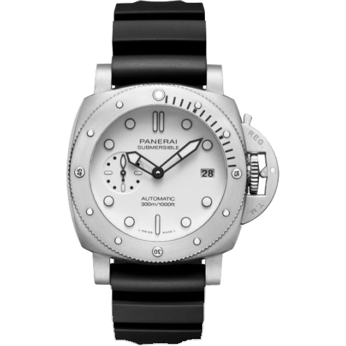 Luminor Submersible 42 3 Days Automatic Stainless Steel / Bianco