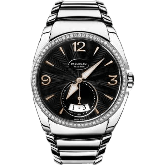 Tonda Metropolitaine Stainless Steel / Black / Diamond / Bracelet