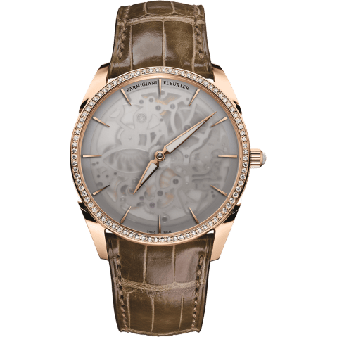 Tonda 1950 Squelette Rose Gold / Milky Sapphire / Diamond