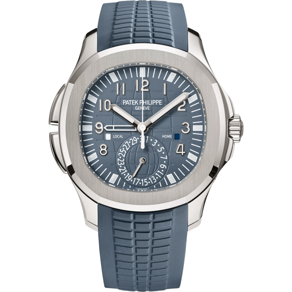 Aquanaut Travel Time 5164 White Gold / Blue