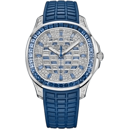 Aquanaut Luce Self-Winding White Gold - Sapphire / Checkerboard