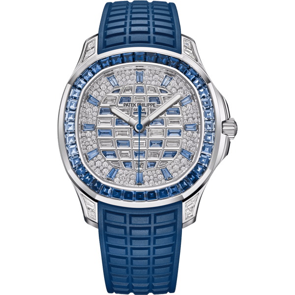 Aquanaut Luce Self-Winding White Gold - Sapphire / Checkerboard