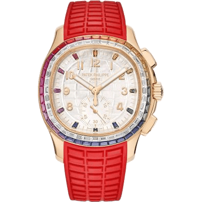 Aquanaut Luce Rainbow Chronograph Rose Gold / MOP