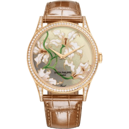 Calatrava 5077 Rose Gold / Diamond / Orchids