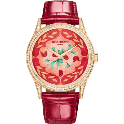 Calatrava 5077 Rose Gold / Diamond / Floral Caprice