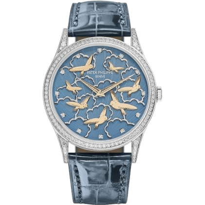 Calatrava 5077G Pictures in Relief / Birds and Clouds