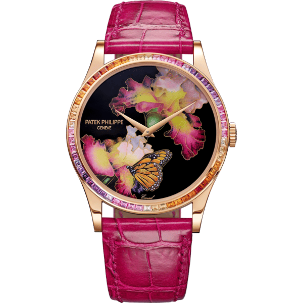 Calatrava 5077 Rose Gold / Pink Butterfly