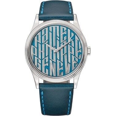 Calatrava 5177 White Gold / Blue Typography