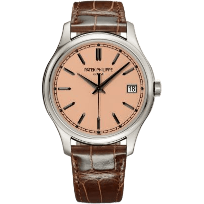 Calatrava 5227G White Gold / Gilt Opaline