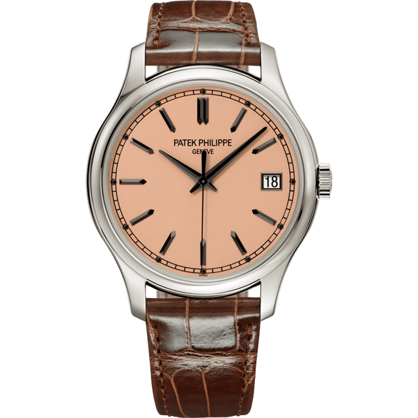 Calatrava 5227G White Gold / Gilt Opaline