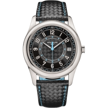 Calatrava White Gold / Black - Sky Blue