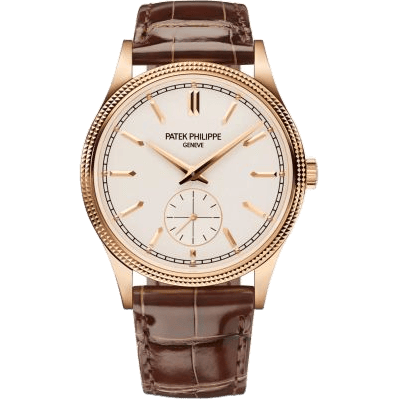 Calatrava Clous de Paris Rose Gold / Silver