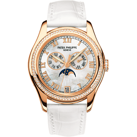 Annual Calendar 4936 Rose Gold Diamond Mother of Pearl