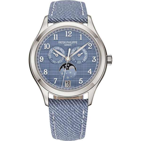 Annual Calendar 4946 White Gold / Blue Shantung