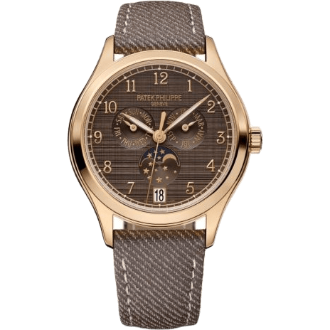 Annual Calendar 4946 Rose Gold / Brown Shantung