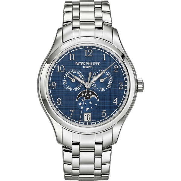 Annual Calendar 4947 Stainless Steel / Blue