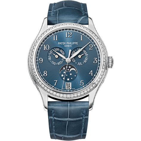 Annual Calendar 4947 White Gold / Blue