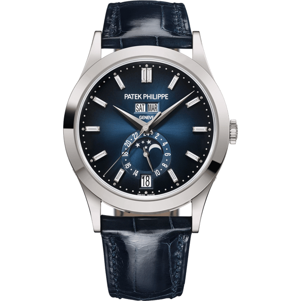 Annual Calendar 5396 White Gold / Blue Gradient