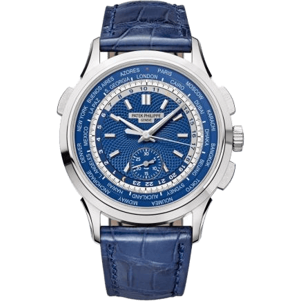 World Time Chronograph 5930 White Gold / Blue / Beijing