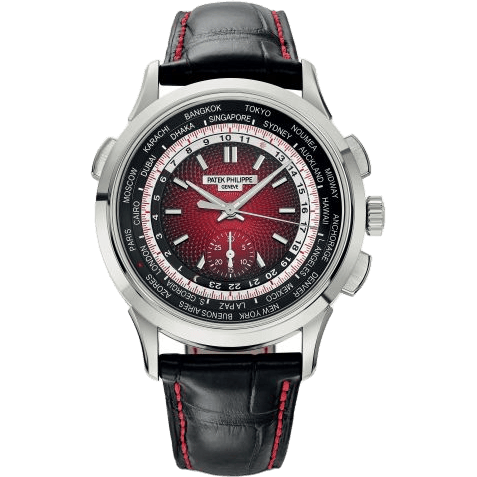 World Time Chronograph 5930 White Gold / Red / Singapore 2019
