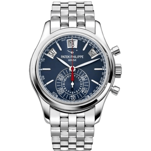 Annual Calendar Chronograph 5960 Platinum / Blue / Bracelet