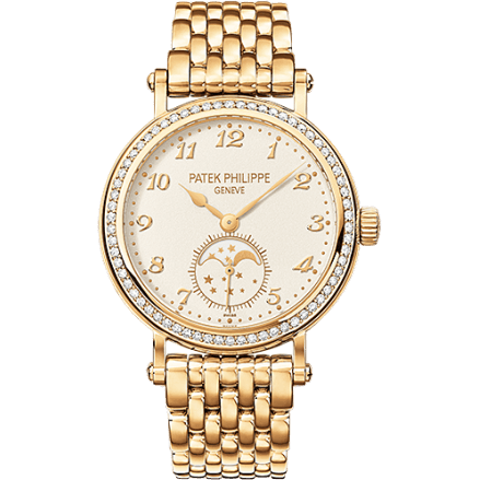 Moonphase 7121 Yellow Gold / Cream / Bracelet