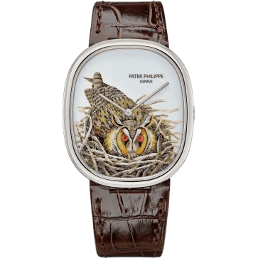 Golden Ellipse 5738 White Gold / Brown Owl