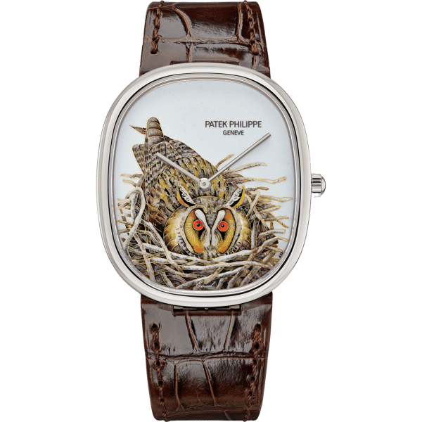 Golden Ellipse 5738 White Gold / Brown Owl