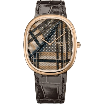 Golden Ellipse 5738 Rose Gold / Beige Tartan