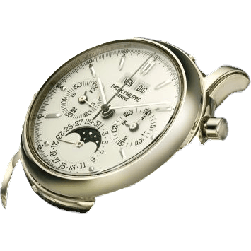 Perpetual Calendar Chronograph 3970 White Gold / Silver