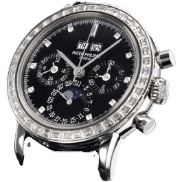 Perpetual Calendar Chronograph 3990 Platinum / Black Diamond