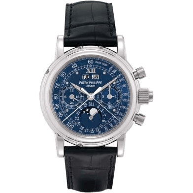 Perpetual Calendar Split Seconds Chronograph 5004P Blue