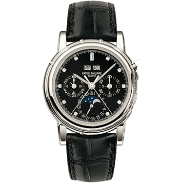 Perpetual Calendar Split Seconds Chronograph 5004 Platinum / Black Diamond