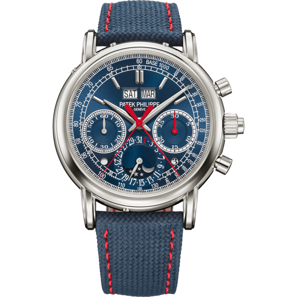 Perpetual Calendar Split-Seconds Chronograph 5204 White Gold / Blue